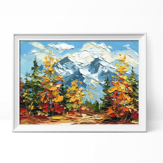 Original Rocky Mountain National Park Oil Painting – 5x7" Impasto Fall Landscape