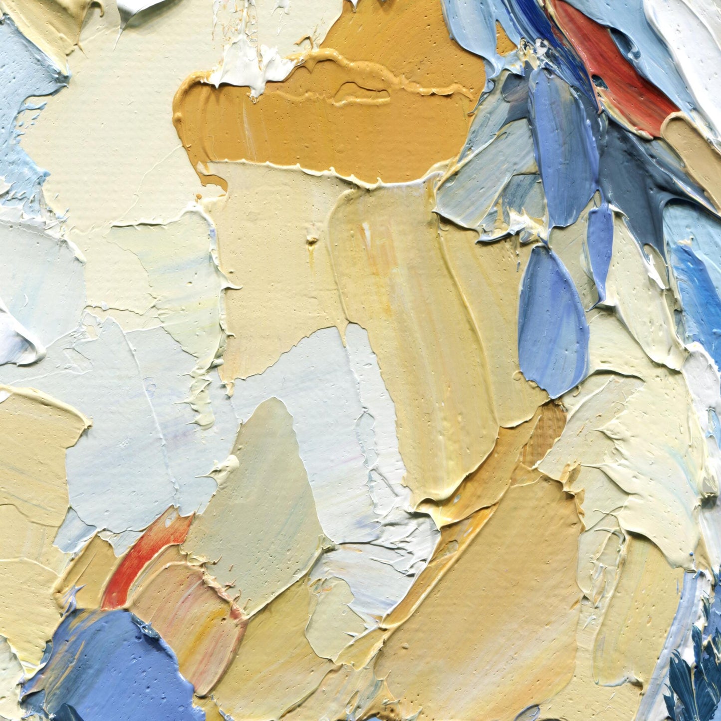 Christmas Original Oil Painting Baby Penguin – Impasto Arctic Animal Art, 8x8